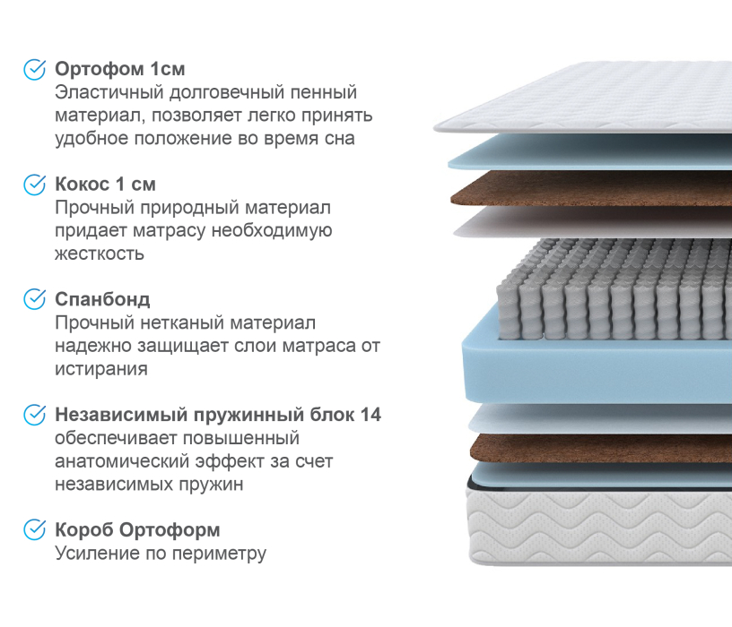 Другие размеры, Матрас Орматек Богема 120х200